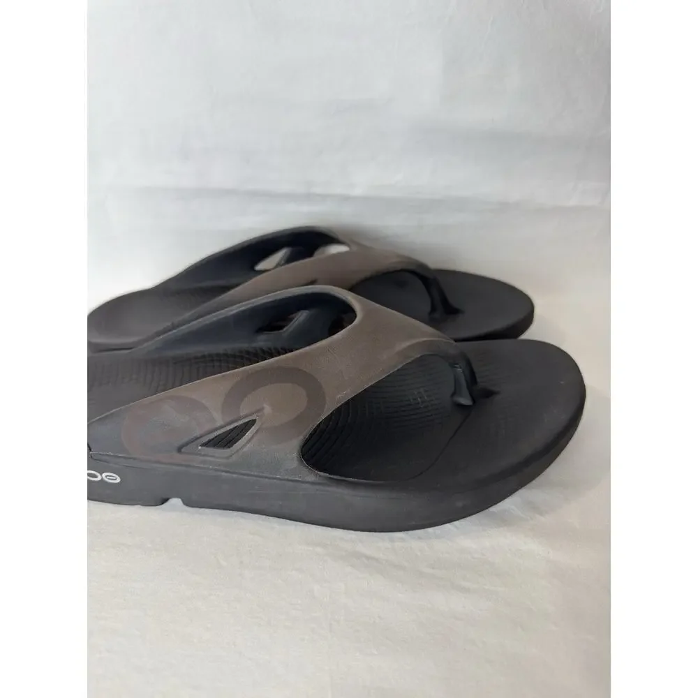 Oofos OOriginal Recovery Sandals Brown Thong Size Men 12 / Women 14